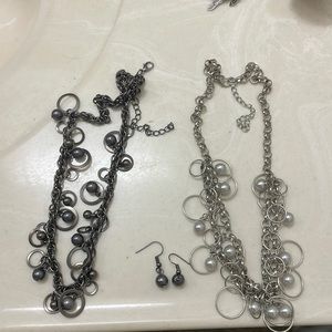 Matching necklace and bracelet